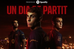 剑指三分！巴萨对阵塞尔塔海报：费尔明、加西亚、卡萨多出镜